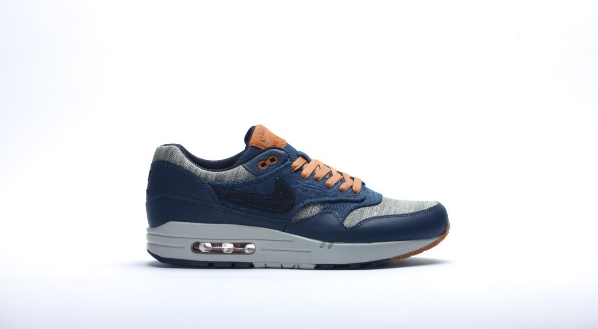 Exclusive Nike Air Max 1 Prm "Midnight Navy" — 3.5 — Front View