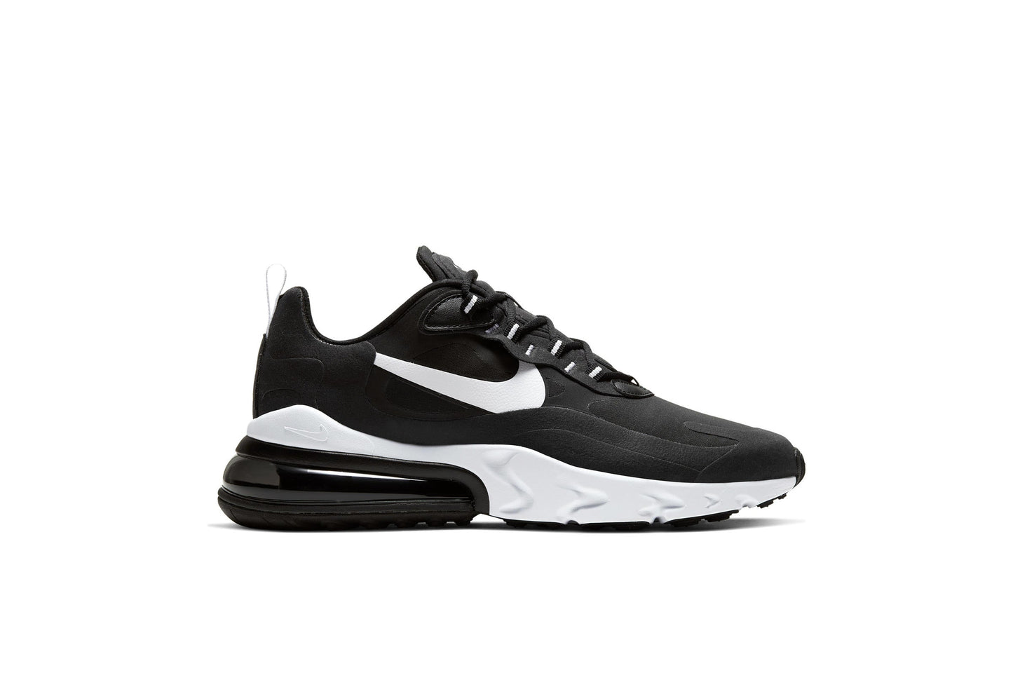 Exclusive Nike AIR MAX 270 REACT "BLACK" — 3.5 — Front View
