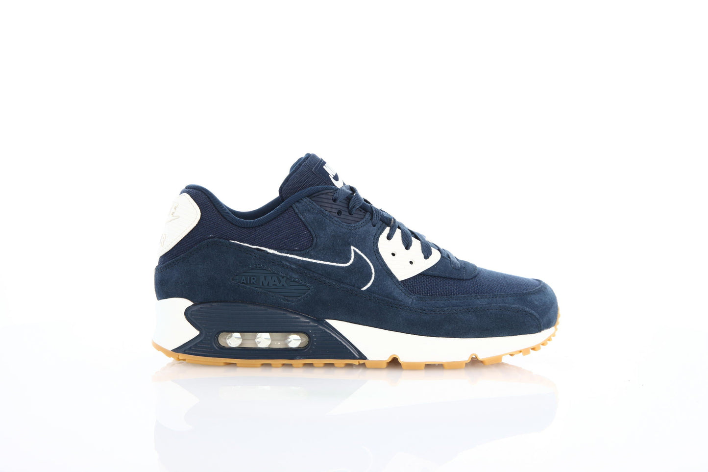 Exclusive Nike Air Max 90 Premium "Armory Navy" — 3.5 — Front View