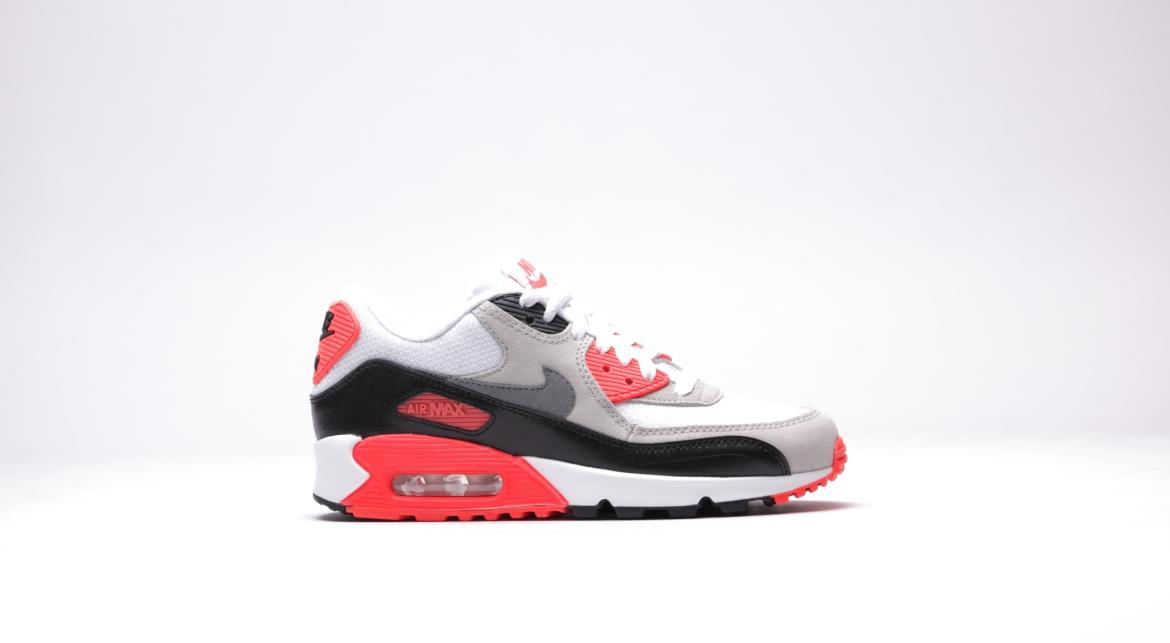 Exclusive Nike Air Max 90 Premium (GS) "Infrared" — 3.5Y — Front View
