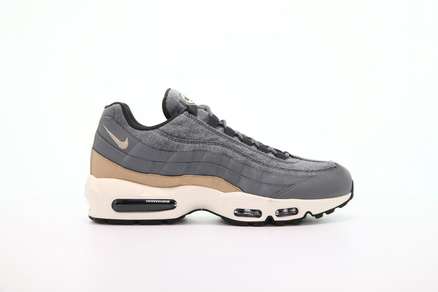 Exclusive Nike Air Max 95 Premium Wool Upper Pack "Cool Grey" — 3.5 — Front View