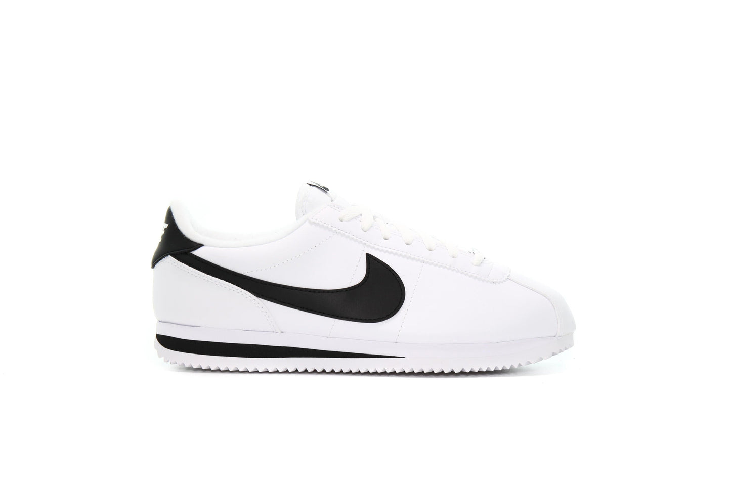 Exclusive Nike CORTEZ BASIC LEATHER "WHITE" — 3.5 — Front View
