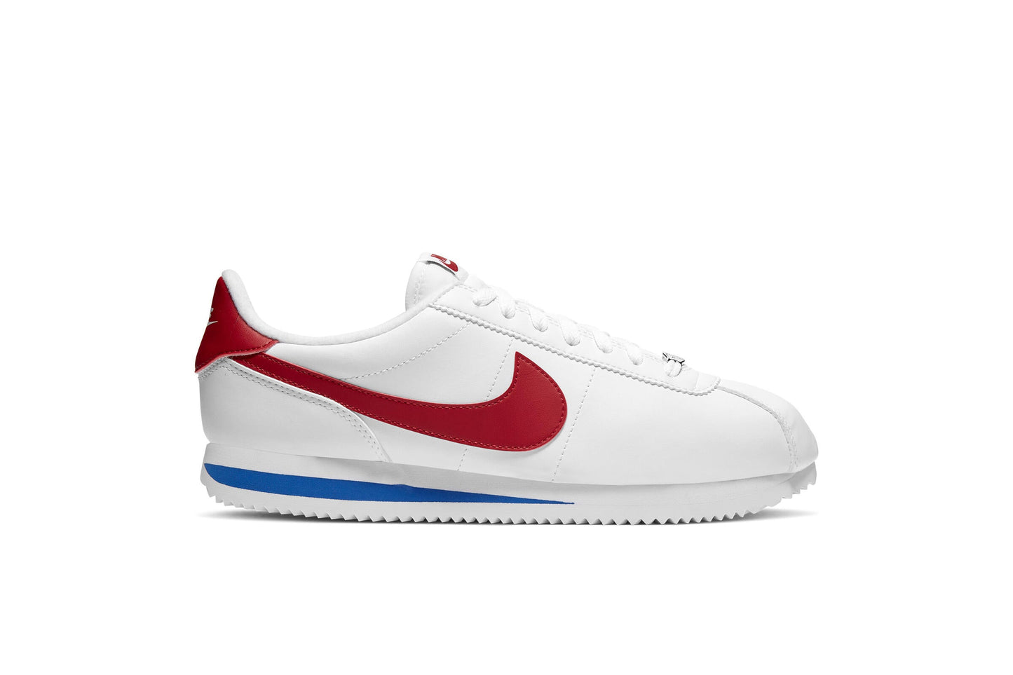 Exclusive Nike CORTEZ BASIC LEATHER "WHITE" — 3.5 — Front View