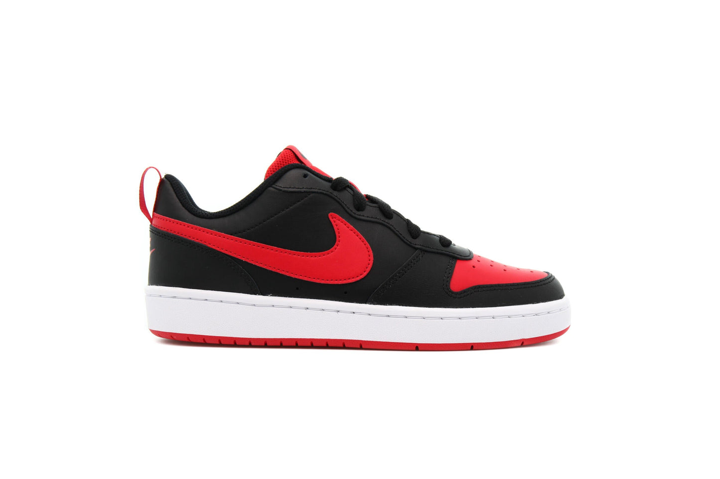 Exclusive Nike COURT BOROUGH LOW 2 (GS) "BLACK" — 3.5Y — Front View