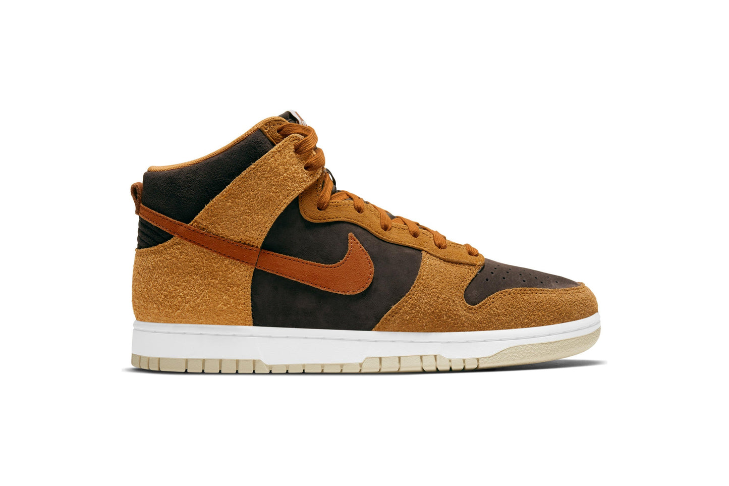 Exclusive Nike DUNK HI RETRO PRM "CURRY" — 3.5 — Front View
