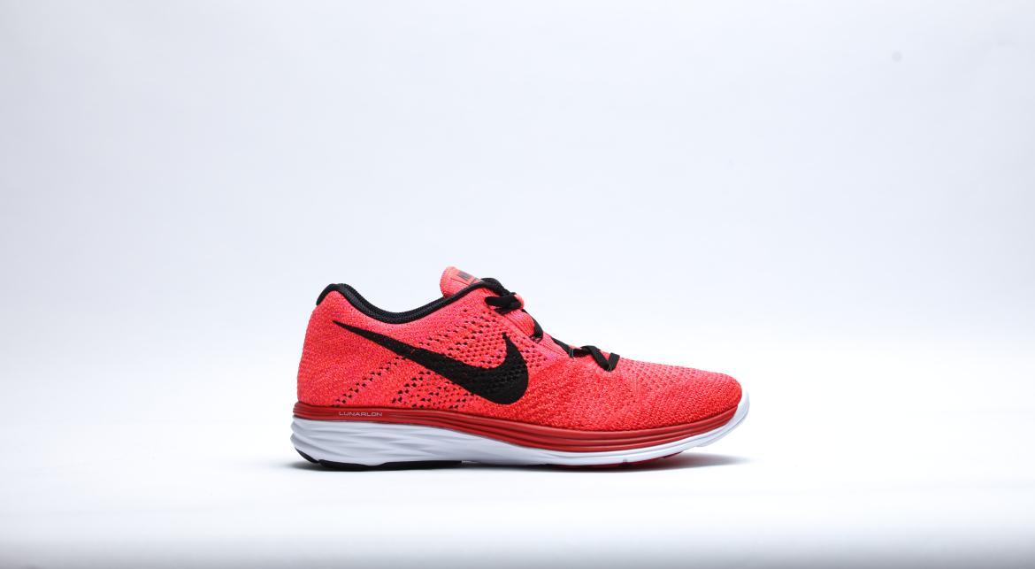Exclusive Nike Flyknit Lunar 3 "University Red" — 3.5 — Front View
