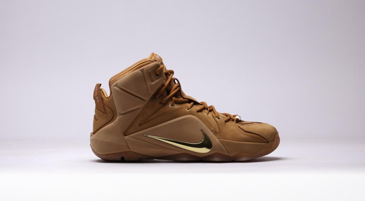 Exclusive Nike Lebron XII EXT QS "Wheat" — 3.5 — Front View