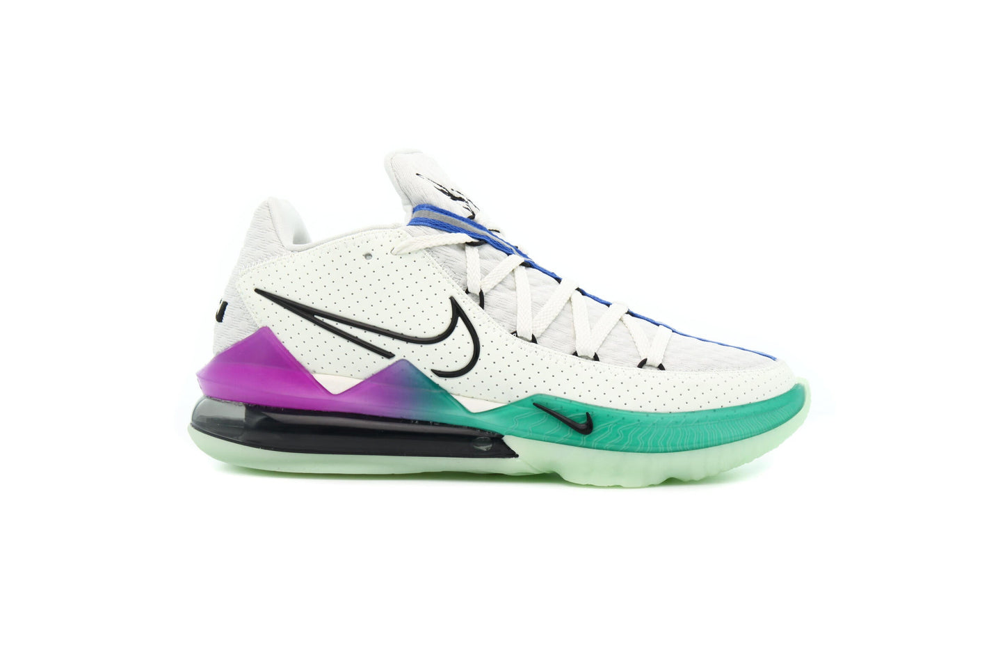 Exclusive Nike LEBRON XVII LOW "SPRUCE AURA" — 3.5 — Front View