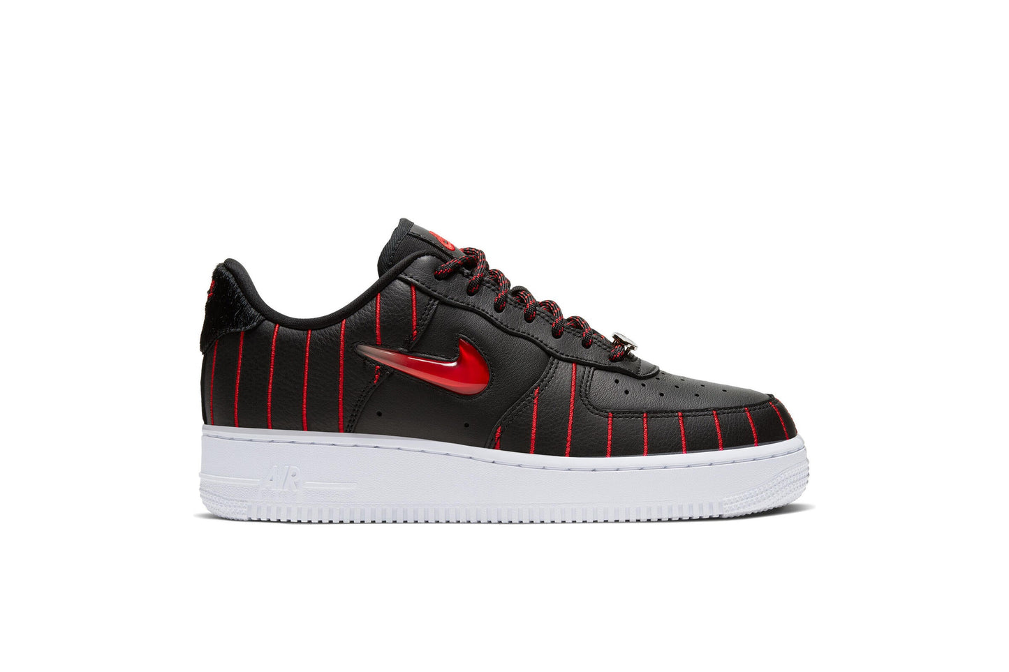 Exclusive Nike WMNS AIR FORCE 1 JEWEL QS "BLACK" — 5 — Front View
