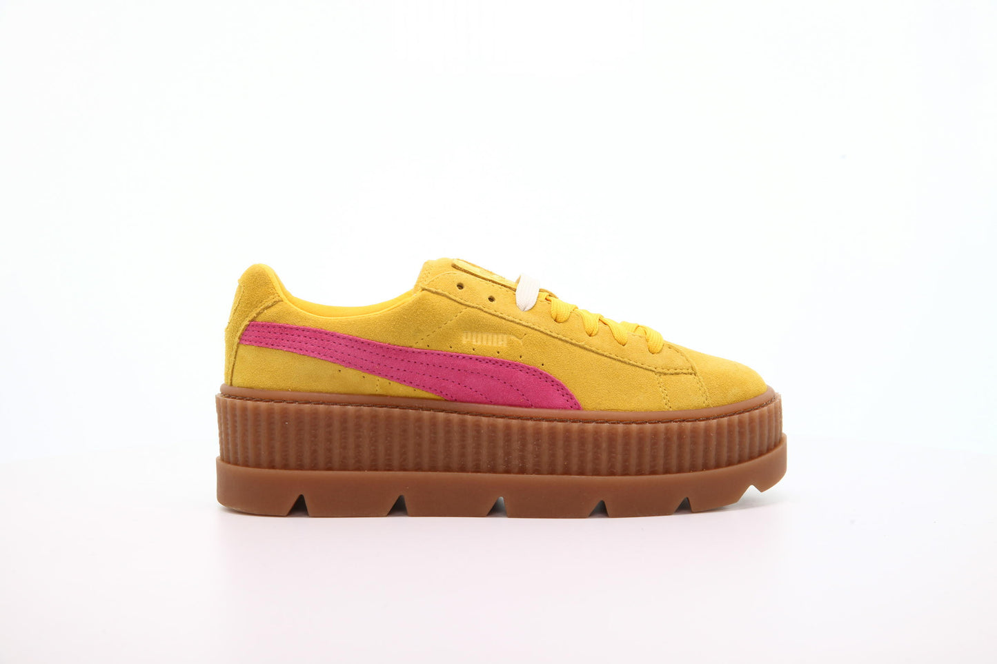 Exclusive Puma Cleated Creeper Suede Wn's "Lemon" — 4 — Front View