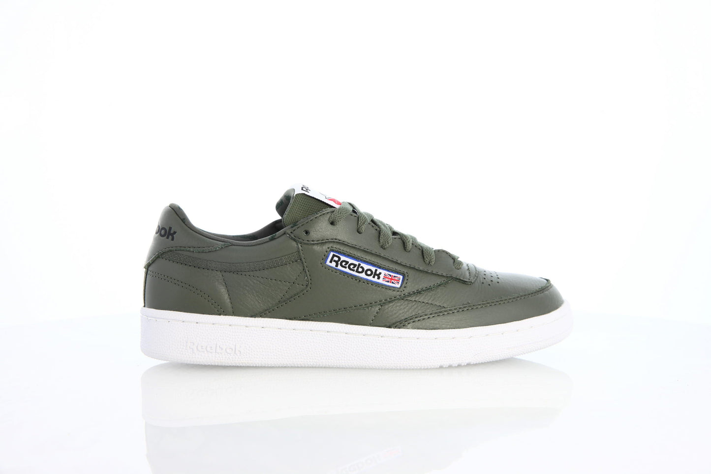 Exclusive Reebok Club C 85 Overbranded "Hunter Green" — 5 — Front View