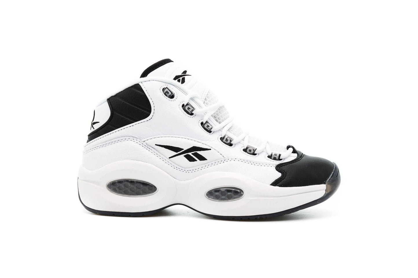 Exclusive Reebok QUESTION MID "BLACK" — 5 — Front View