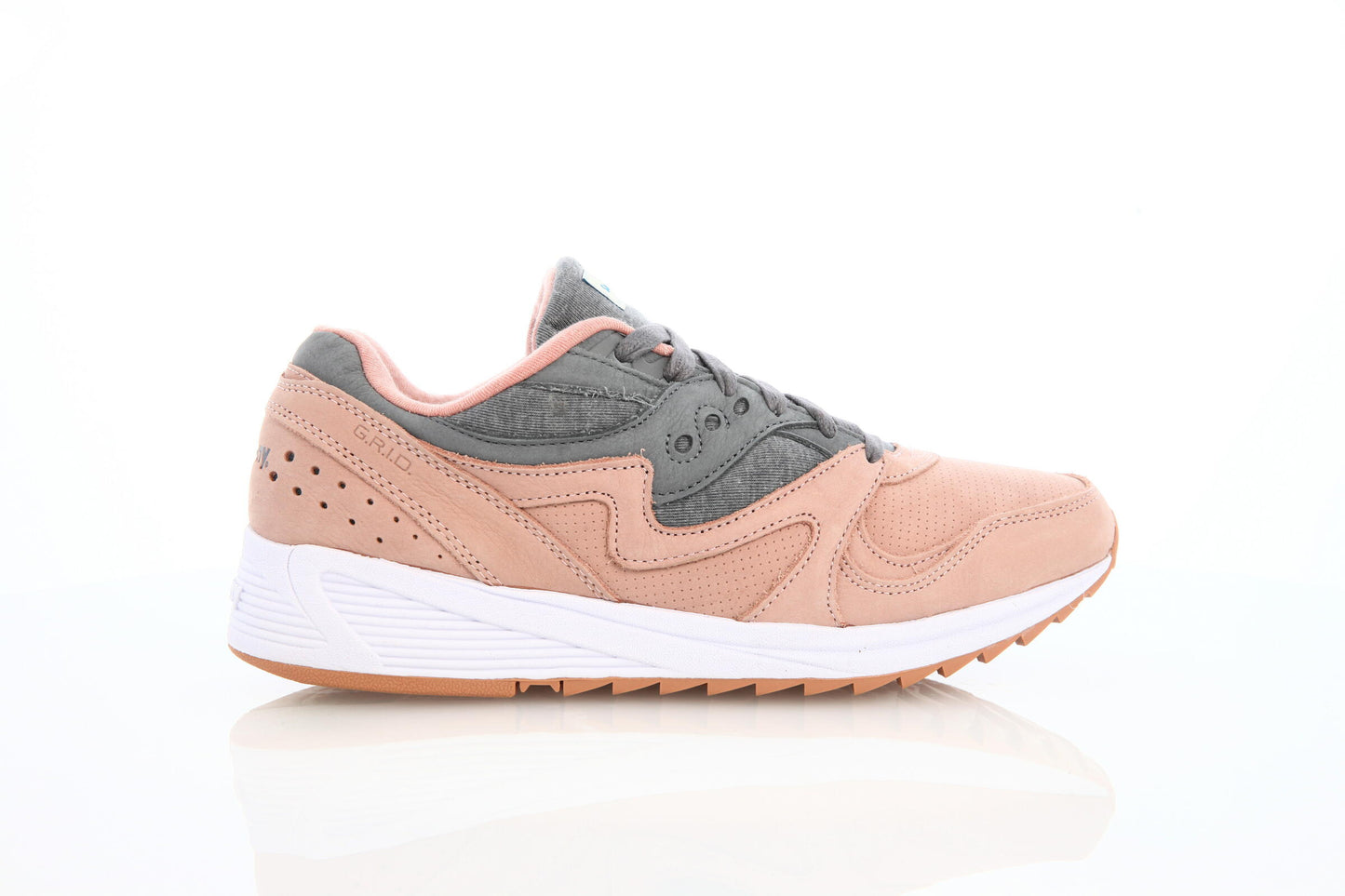 Exclusive Saucony Grid 8000 "Salmon" — 4.5 — Front View