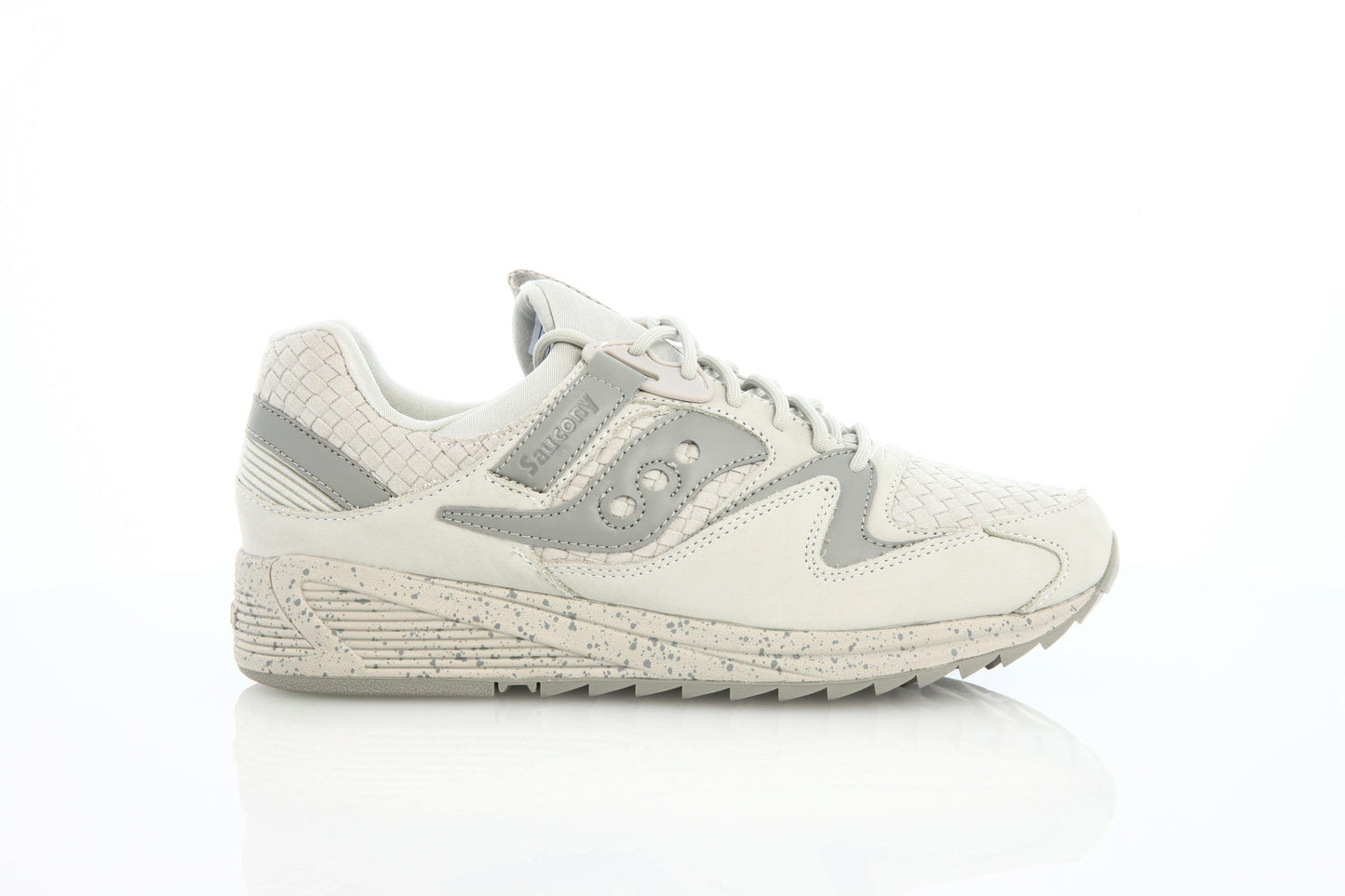 Exclusive Saucony Grid 8500 Weave "Grey" — 4.5 — Front View