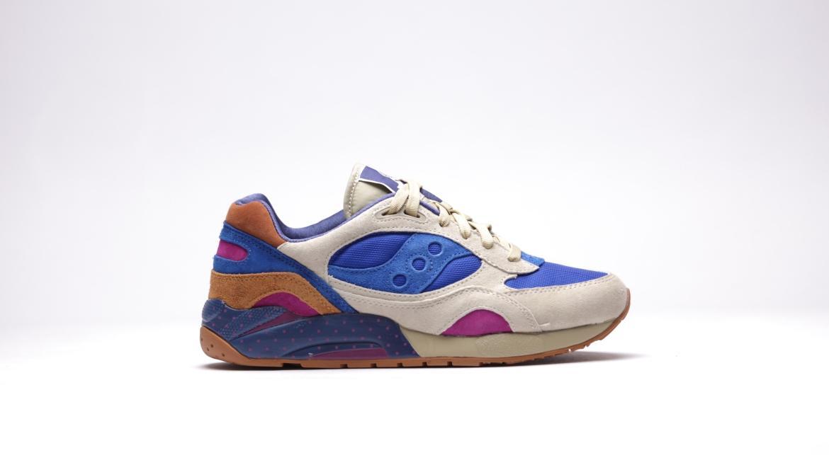 Exclusive Saucony x Bodega G9 Shadow 6 "Pattern Recognition" Light Tan — 4.5 — Front View