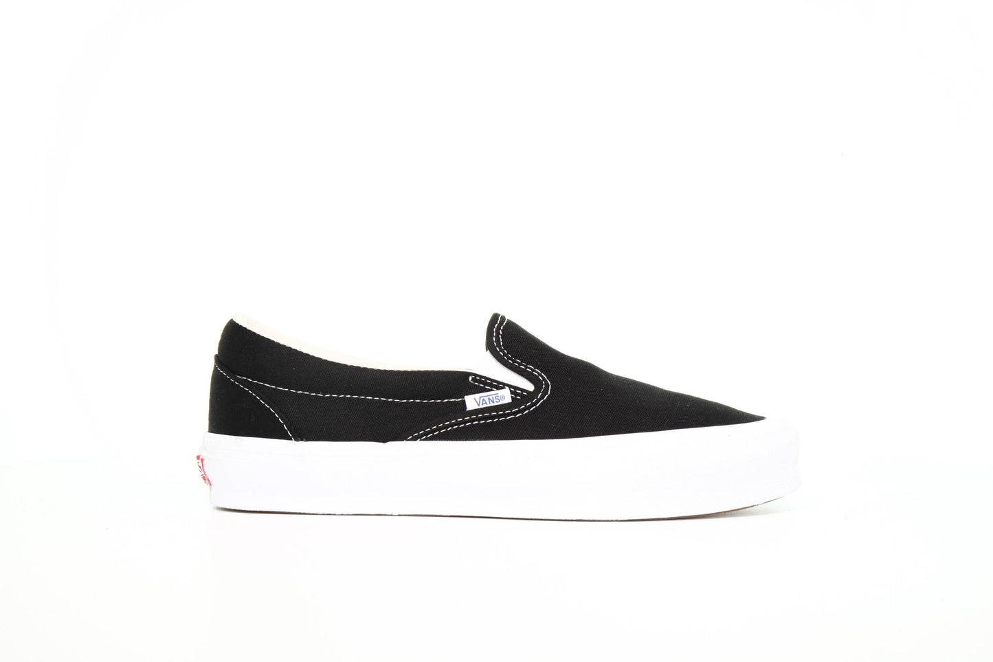 Exclusive Vans OG Classic Slip-On LX "Black" — 3.5 — Front View