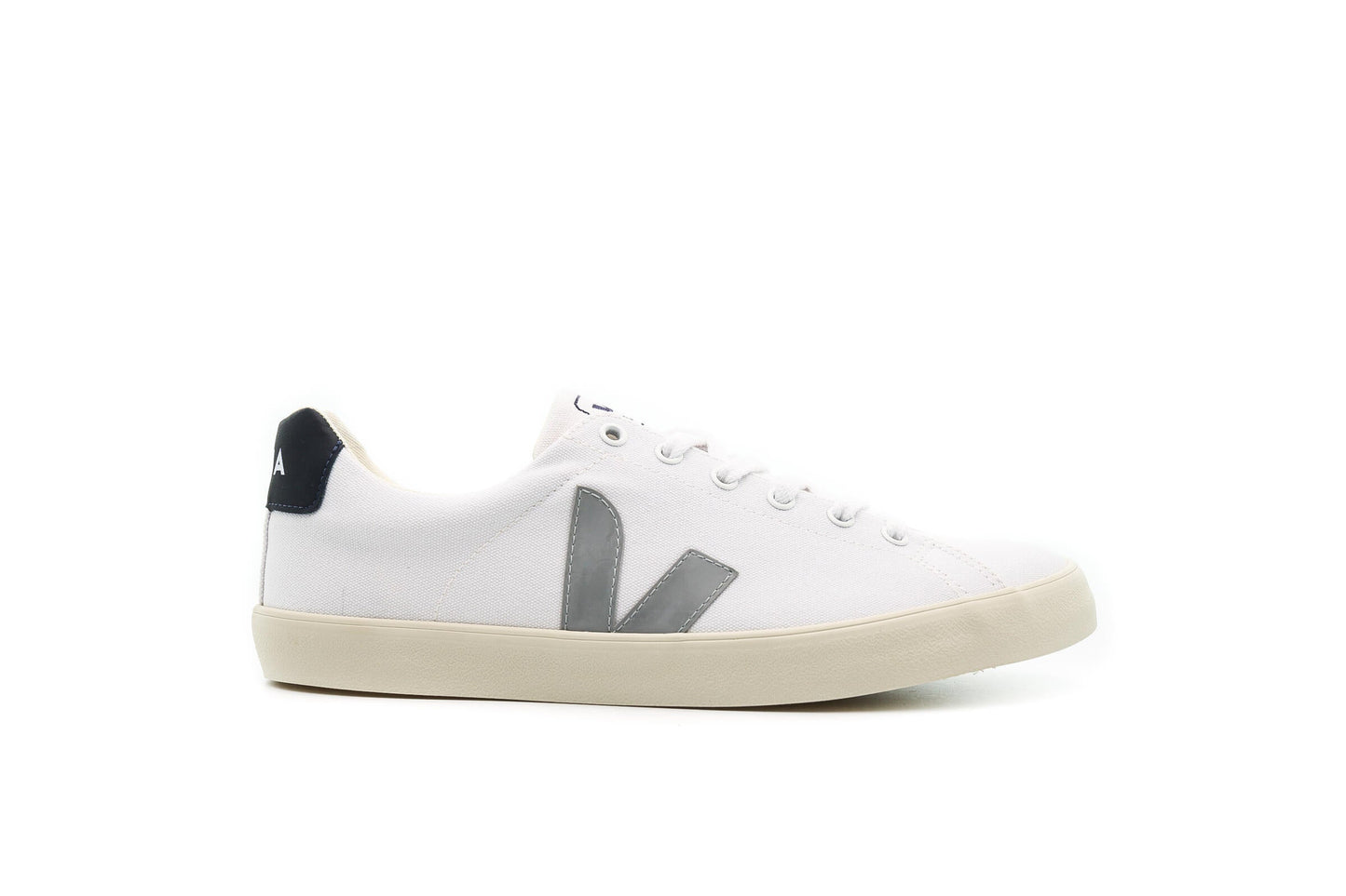 Exclusive Veja ESPLAR-SE CANVAS "White_Grey" — 4 — Front View