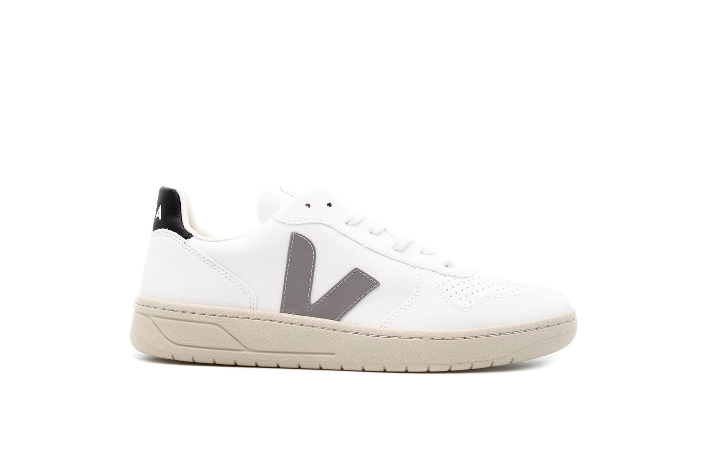 Exclusive Veja V-10 CWL "White-Grey" — 4 — Front View