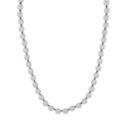 Exclusive Tiffany & Co. Sterling Silver HardWear Ball Necklace — Front View