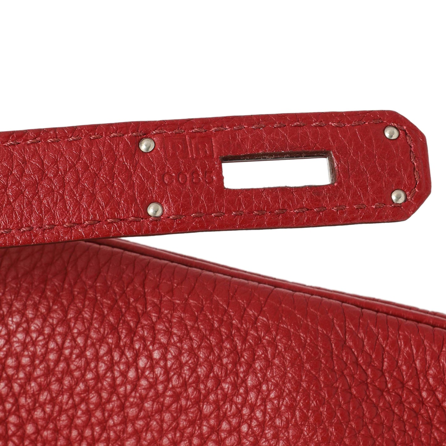 Exclusive Hermes Rouge Garance Togo Kelly Retourne 32 — Alternate View 10