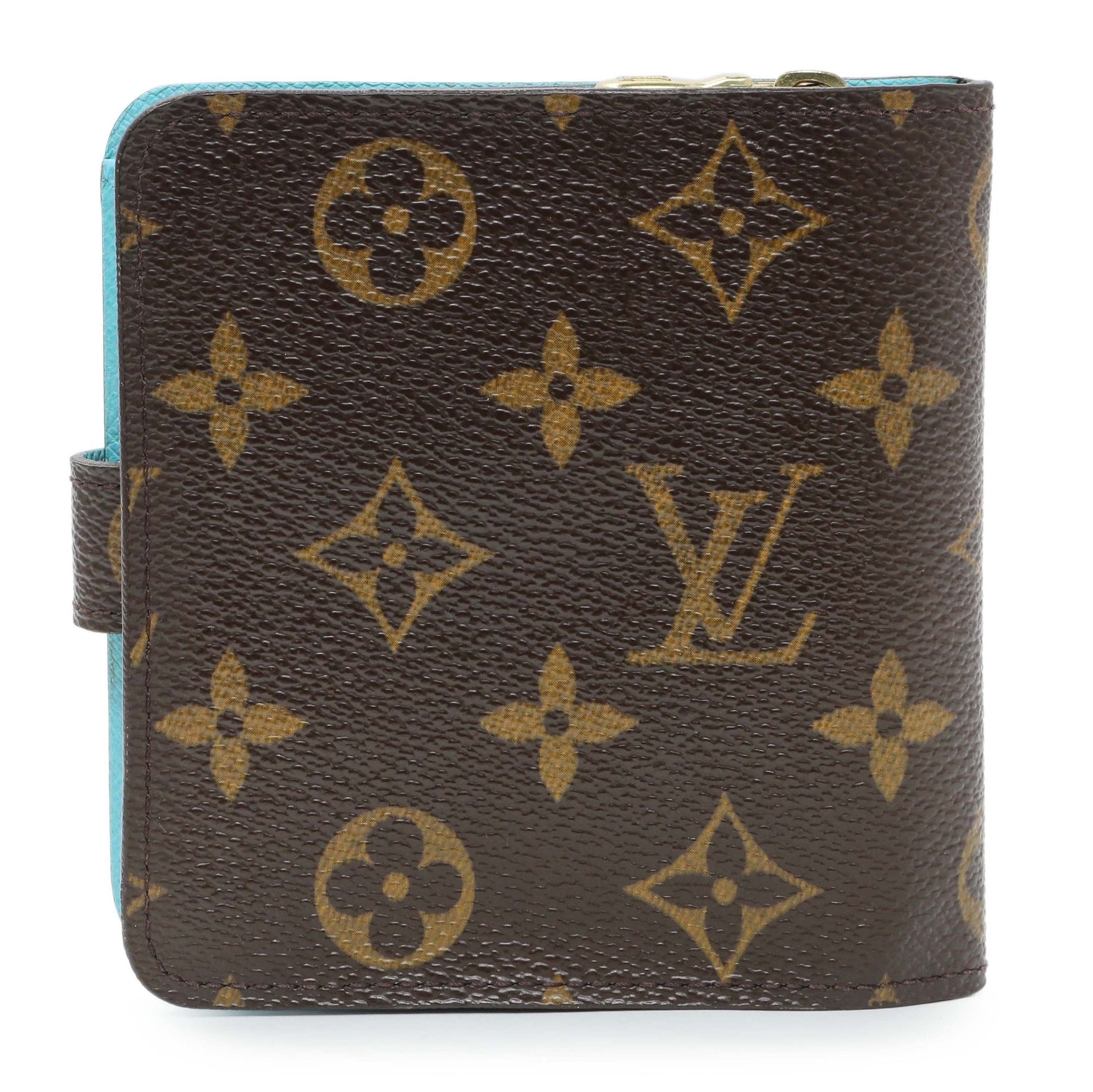 Exclusive Louis Vuitton Monogram Groom Compact Zip Wallet — Side View