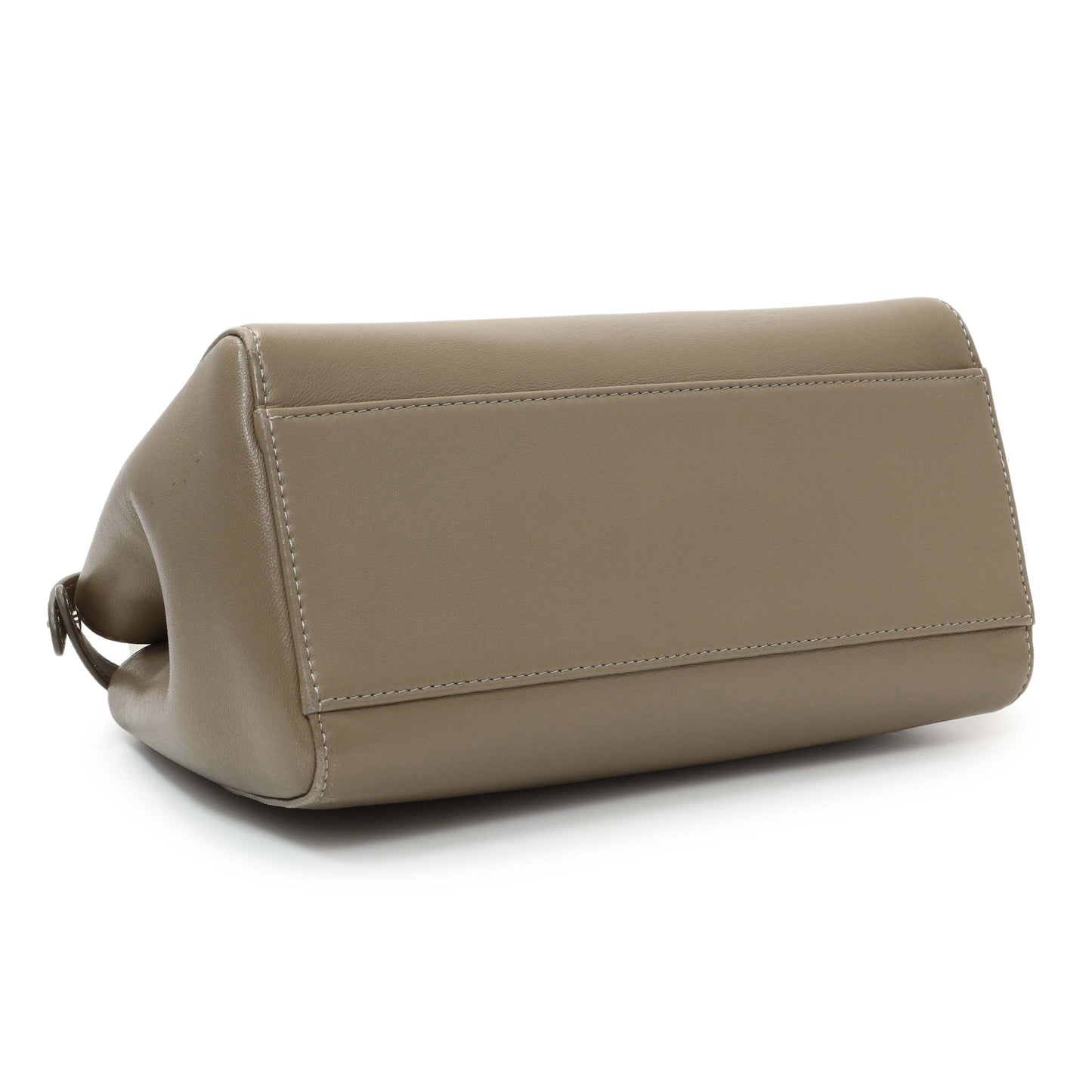 Exclusive Fendi Tortora Nappa Mini Peekaboo Iconic Satchel — Back View