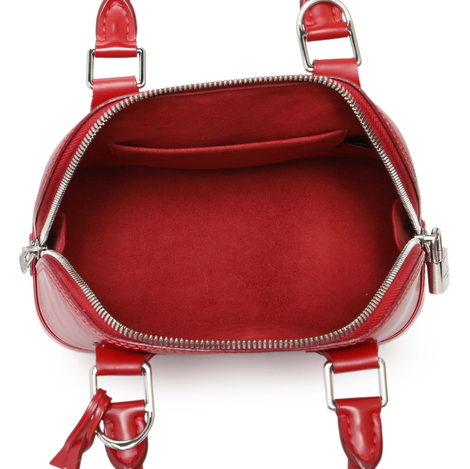Exclusive Lous Vuitton Red Epi Alma BB — Alternate View 8