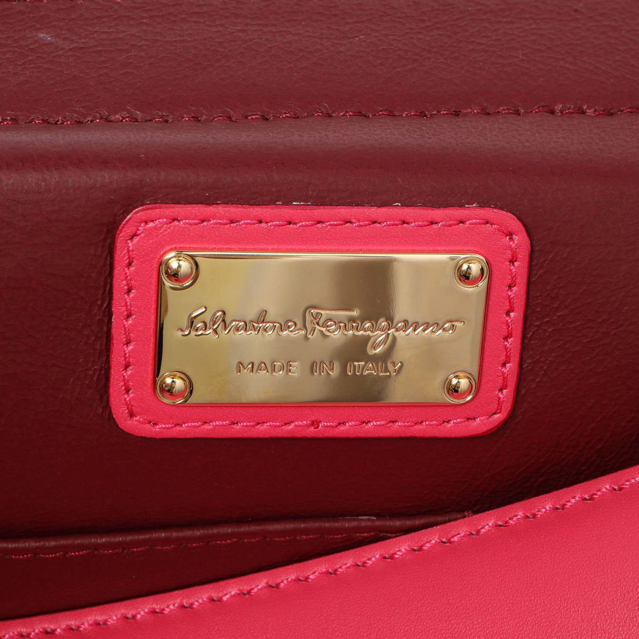 Exclusive Salvatore Ferragamo Multicolor Calfskin Sofia Shoulder Bag — Alternate View 9