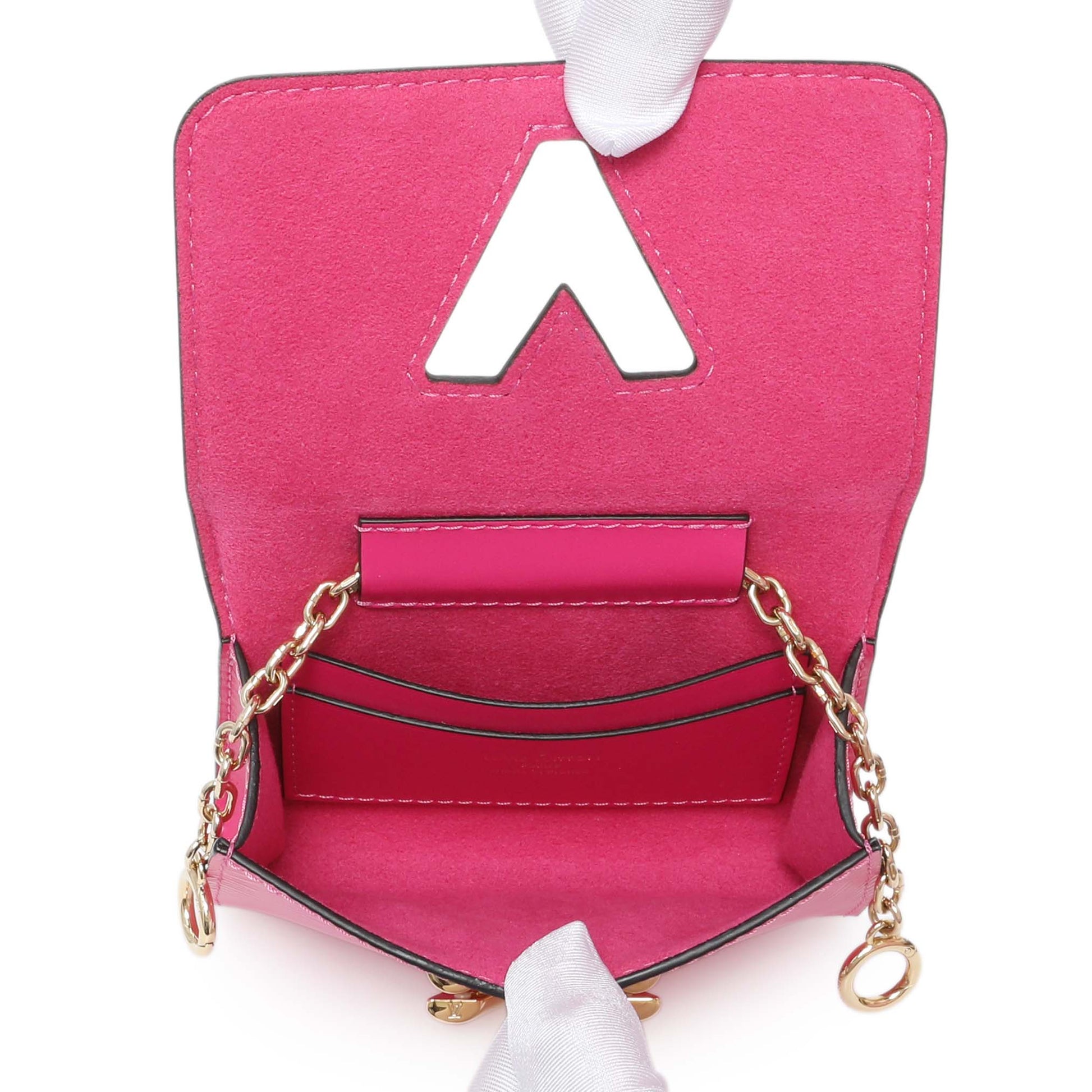 Exclusive Louis Vuitton Pink Epi Twisty Companion Pouch — Top View