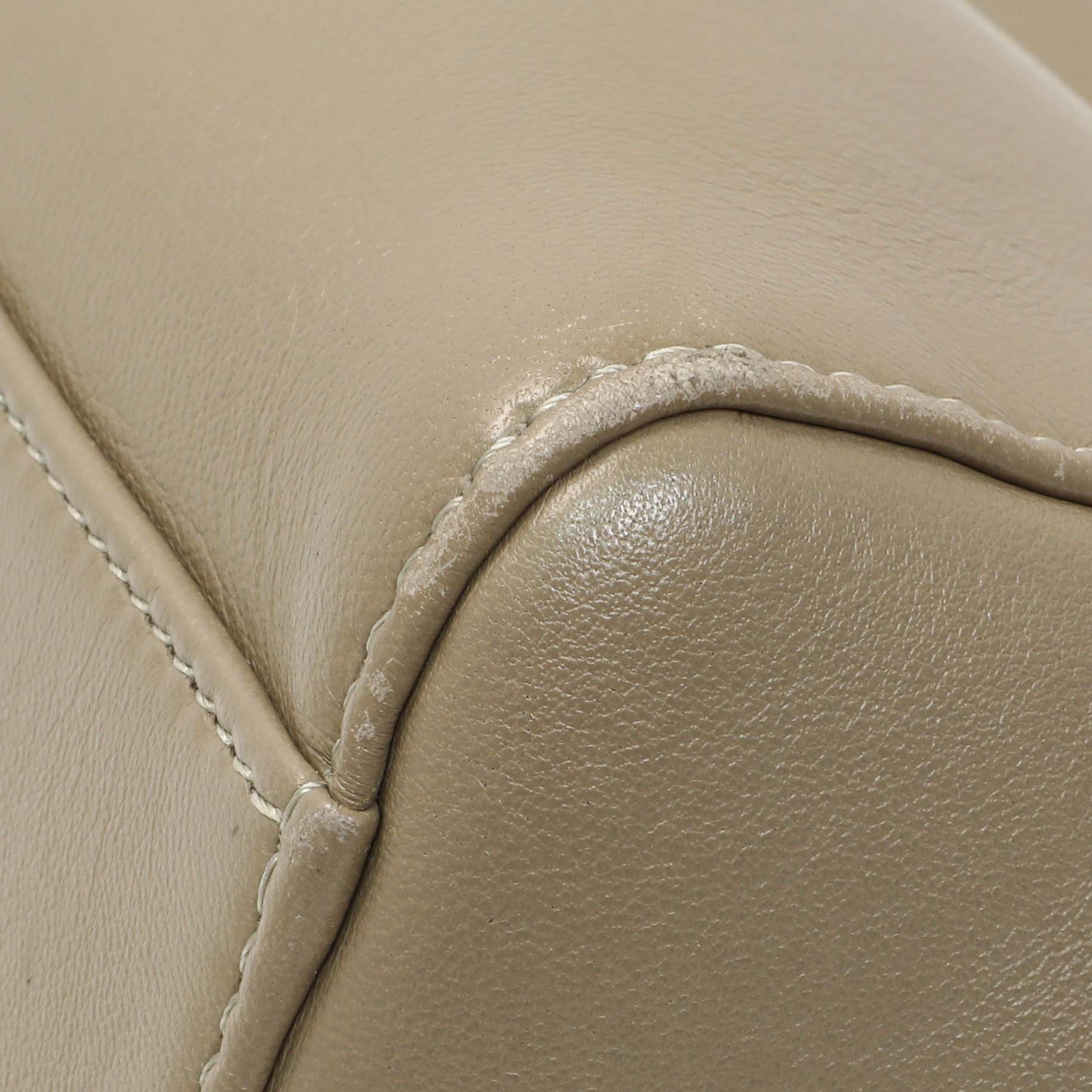 Exclusive Fendi Tortora Nappa Mini Peekaboo Iconic Satchel — Detail View