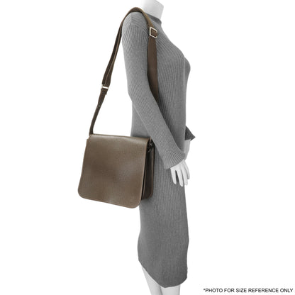 Exclusive Louis Vuitton Brown Taiga Andrei Messenger — Alternate View 13