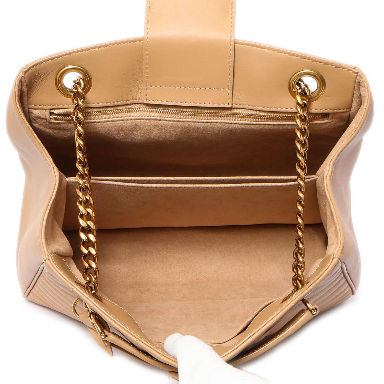 Exclusive Louis Vuitton Noisette Calfskin New Wave Chain Tote — Alternate View 8