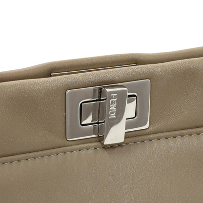 Exclusive Fendi Tortora Nappa Mini Peekaboo Iconic Satchel — Alternate View 11