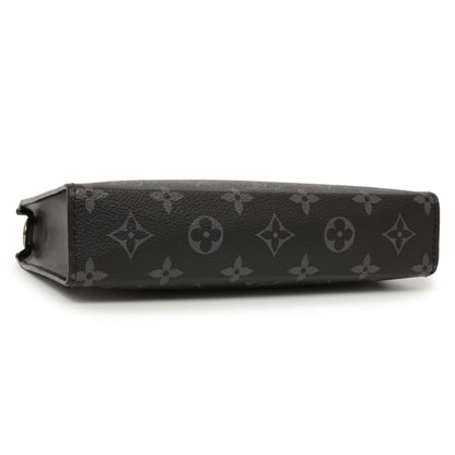 Exclusive Louis Vuitton Monogram Eclipse Reverse Gaston Wearable Wallet — Back View