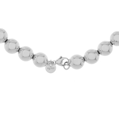 Exclusive Tiffany & Co. Sterling Silver HardWear Ball Necklace — Back View