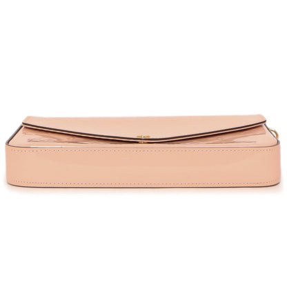 Exclusive Louis Vuitton Rose Ballerine Vernis Pochette  Felicie — Top View