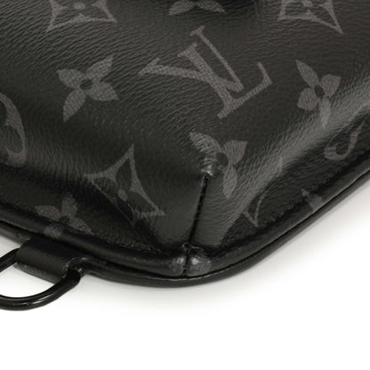Exclusive Louis Vuitton Monogram Eclipse Saumur Slingbag — Top View