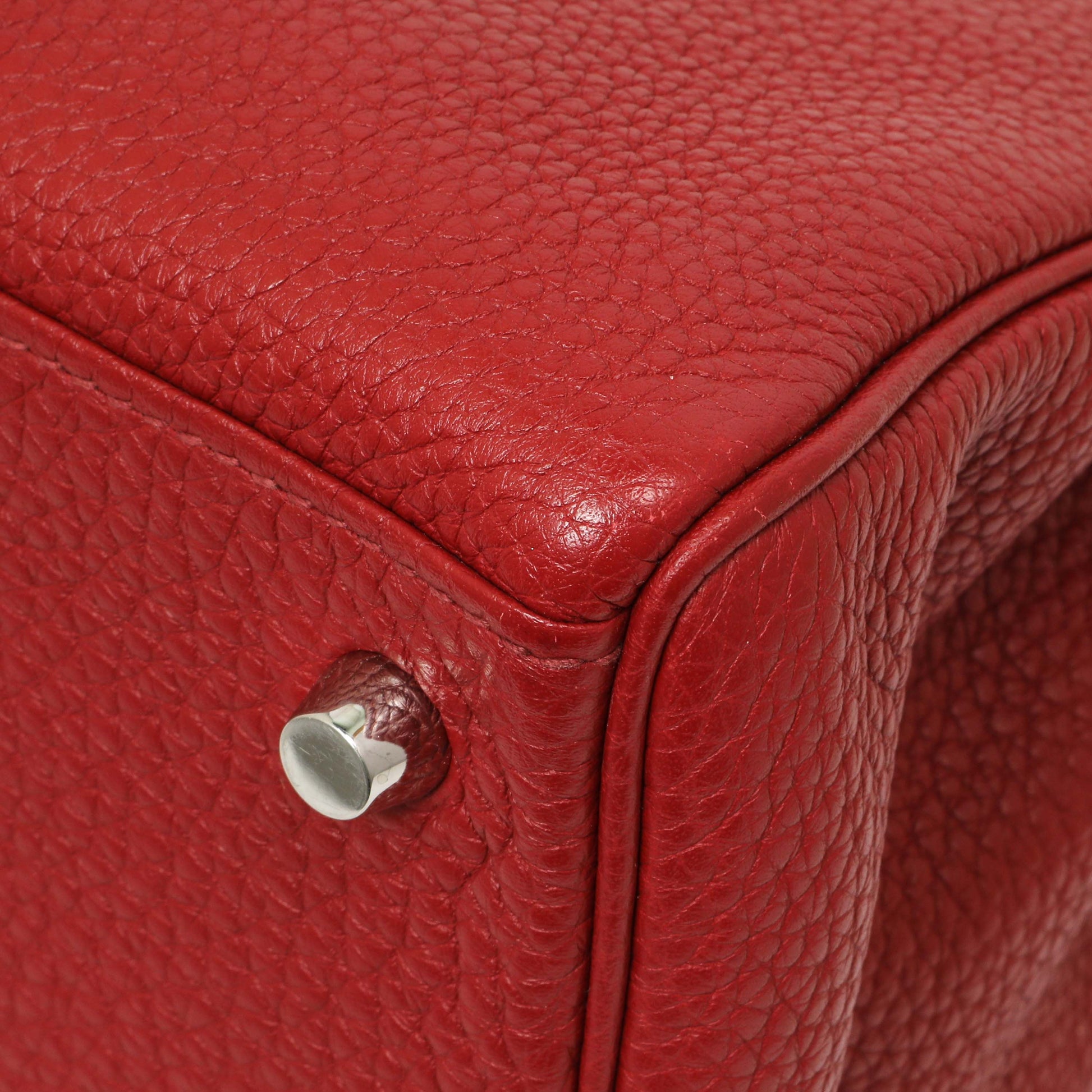 Exclusive Hermes Rouge Garance Togo Kelly Retourne 32 — Alternate View 7