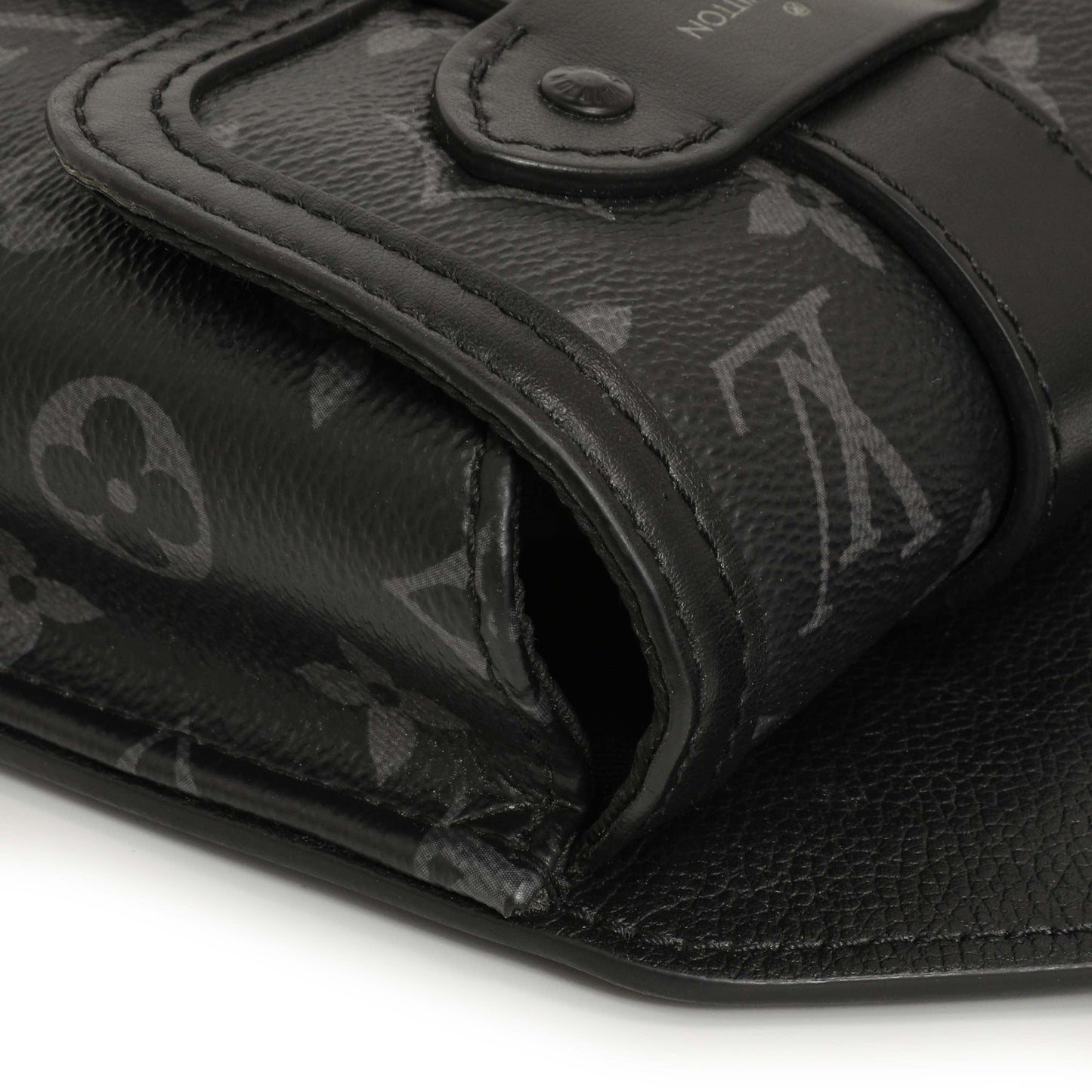 Exclusive Louis Vuitton Monogram Eclipse Saumur Slingbag — Lifestyle View