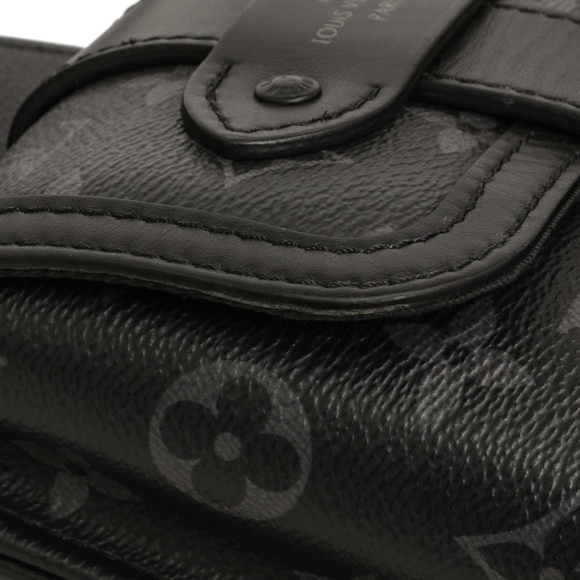 Exclusive Louis Vuitton Monogram Eclipse Saumur Slingbag — Alternate View 10