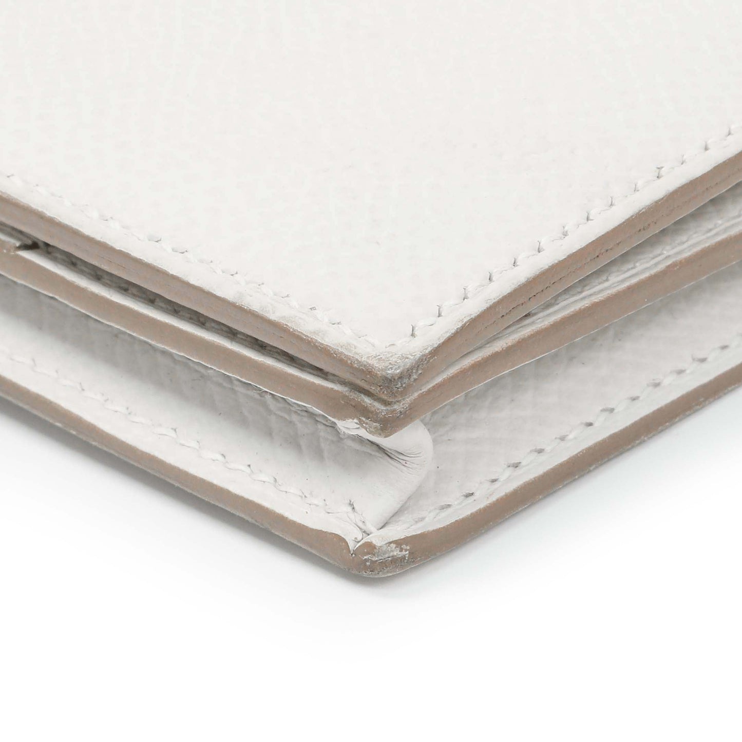 Exclusive Hermes White Epsom Bearn Gusset Wallet — Alternate View 7