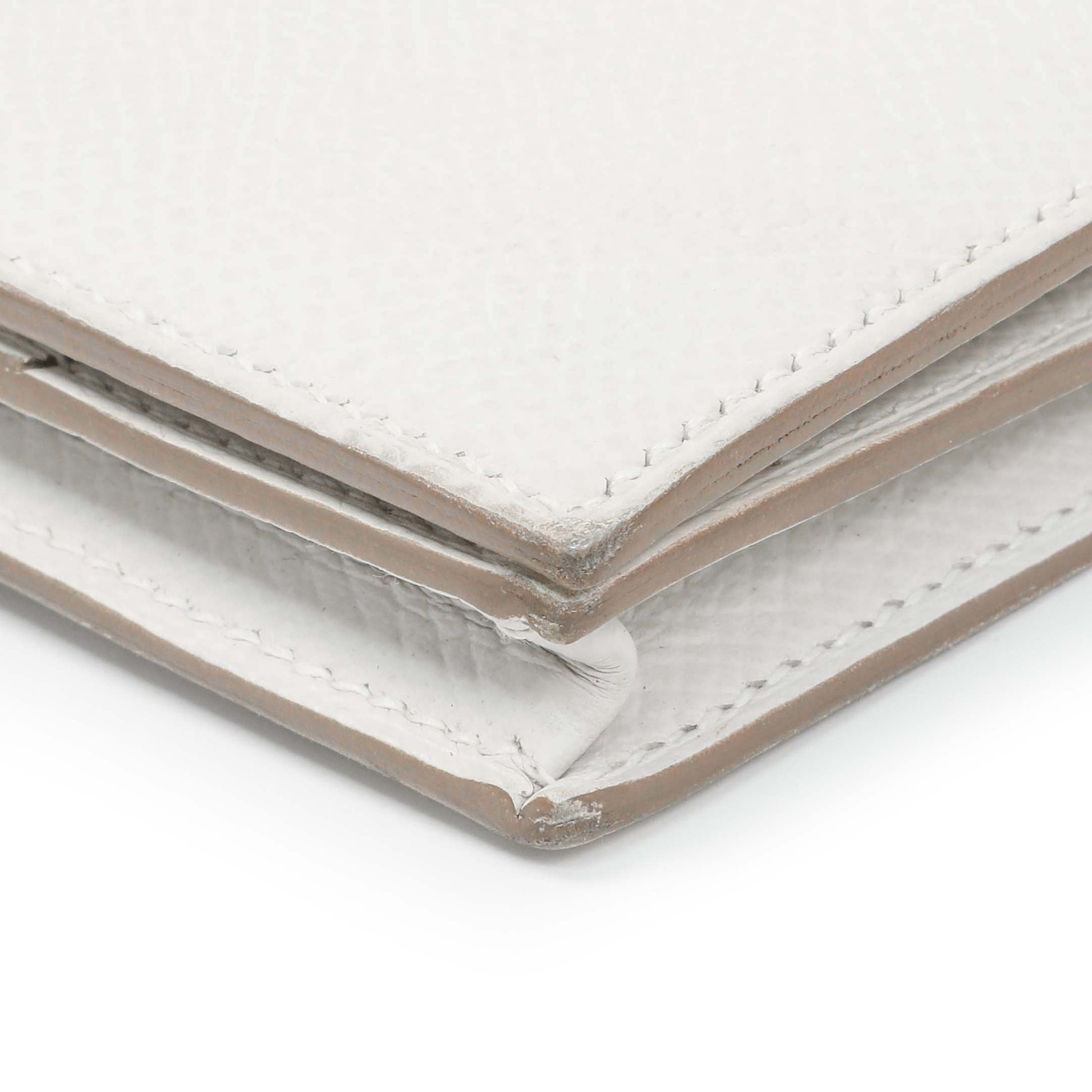 Exclusive Hermes White Epsom Bearn Gusset Wallet — Alternate View 7
