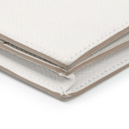Exclusive Hermes White Epsom Bearn Gusset Wallet — Alternate View 7