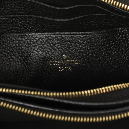 Exclusive Louis Vuitton Black Empreinte Double Zip Pochette — Detail View