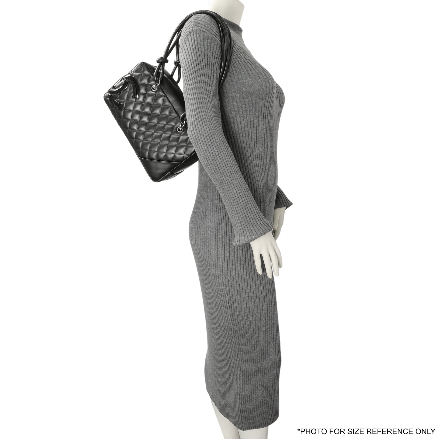 Exclusive Chanel Black Quilted Calfskin Large Cambon Bowler — Alternate View 7