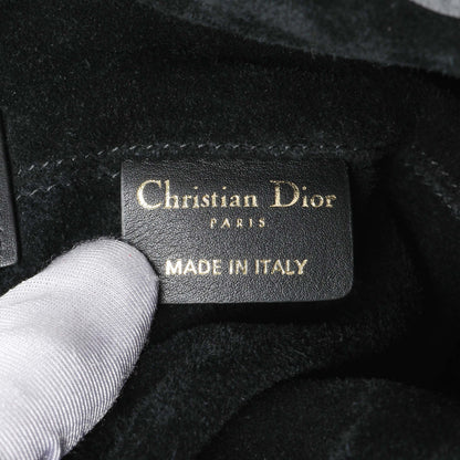 Exclusive Christian Dior Black Calfskin Macrocannage Medium Toujours — Detail View