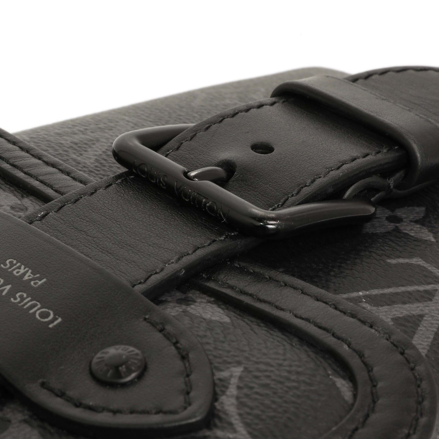 Exclusive Louis Vuitton Monogram Eclipse Saumur Slingbag — Alternate View 12