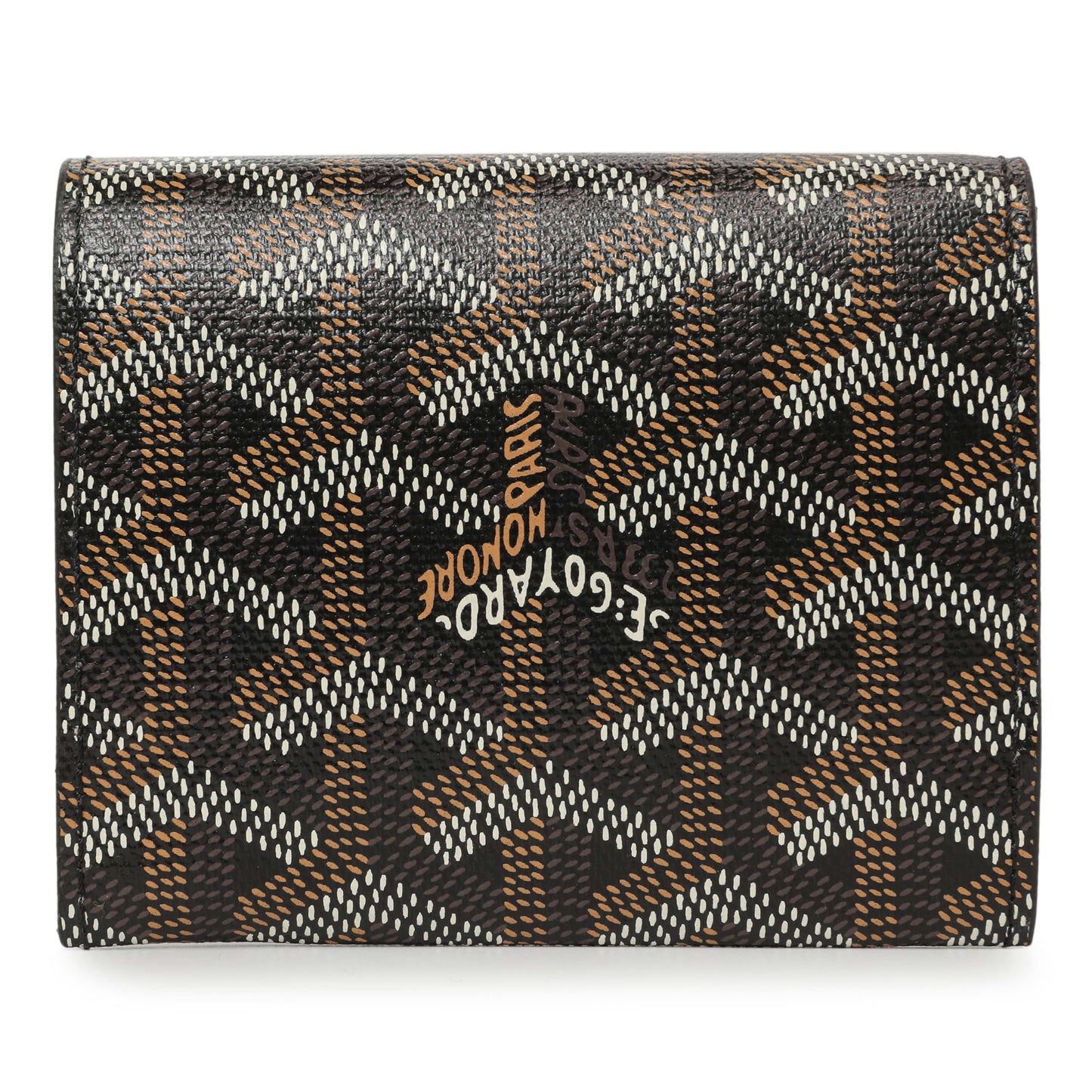 Exclusive Goyard Black Goyardine Marigny Coin Purse Wallet — Side View