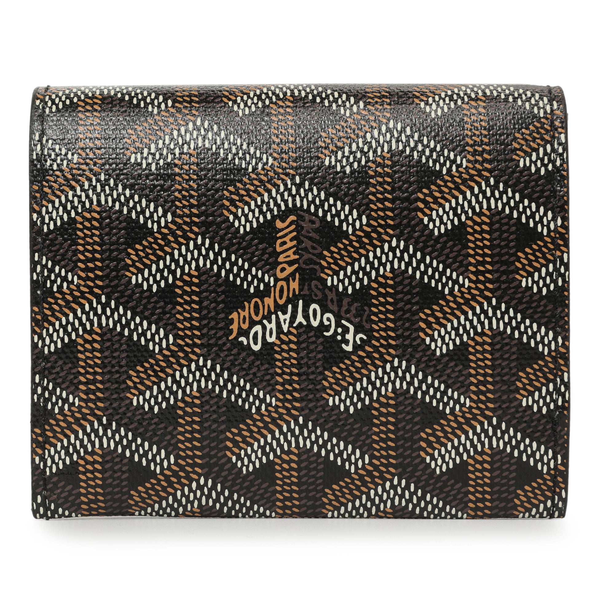 Exclusive Goyard Black Goyardine Marigny Coin Purse Wallet — Side View