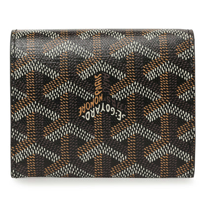 Exclusive Goyard Black Goyardine Marigny Coin Purse Wallet — Side View